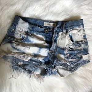 Denim shorts